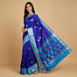 Handloom Mangalagiri Jacquard Silk Blue Saree