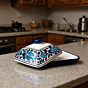 Ceramic Dish with Lid | Blue Pottery
