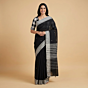 Handloom Kala Cotton Black Saree