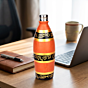 Hand-Painted Terracotta Water Bottle