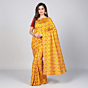 Handloom Printed Saree | Cotton Silk | Unstitched Blouse Piece