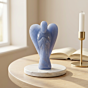 Handcarved Angelite Stone Angel Figurine