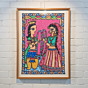 Handmade Madhubani Painting of Radha-Krishna | 22x15 Inches