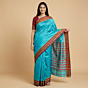 Pure Handloom Jamdani Saree | Electric Blue