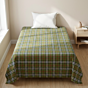 Handspun Cotton Checkered Single Bedsheet | 48 x 80 Inches