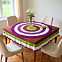 Handmade Crochet Dinning Table Cover | Multicolour