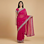 Handcrafted Gotta Patti Saree| Pink