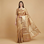 Handloom Dharmavaram Silk All-Over Design Saree | Gold