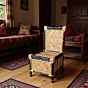 Bamboo Cane Chair with Black Border