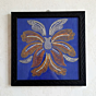 Handmade Zari and Tikuli Art Wall Frame