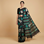 Handcrafted Khandua Silk Black Saree