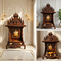 Handcrafted Rosewood Pooja Mandap