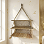 Handcrafted Jute Rope Shelf | 	38 x 10 x 40 cm