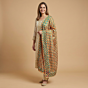 Hand-Embroidered Cotton Dupatta | Multicolour