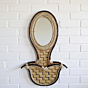 Handmade Bamboo Mirror Stand | Mirror Wall Hanging