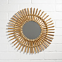 Handcrafted Rattan Wall Mirror