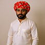 Rajasthani Gol Safa | Red