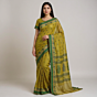 Exclusive 100s/100s Handloom Cotton Saree | Mustard