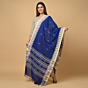 Handwoven Tribal Cotton Kotpad Blue Dupatta
