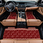 Handloom Polyester Chenille Yarn Car Carpets | Maroon