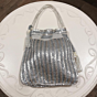 Party Wear Cut Dana Ethnic Potli Bag | Silver