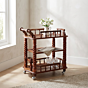Handcrafted Wooden Serving Trolley