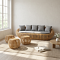 Pure Handmade Wooden Sofa Set