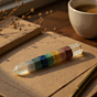 Handcrafted Seven Chakra Healing Pencil | 10 x 1.5 cm
