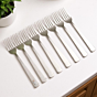 Prisha India Craft Stainless Steel Cutlery Fork Length 7 Inch Set of 8