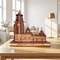Handcrafted Wooden Jagannath Temple Miniature Showpiece