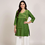 EMBROIDERED GREEN KURTA FOR WOMAN