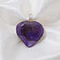 Amethyst Heart Pendant for Reiki Healing