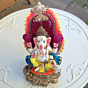 Handcrafted Clay Ganesha Idol | 20x14x9 cm