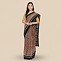 Tasar Dobby Silk Printed Saree | Red