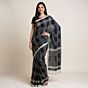 Handloom Cotton Jamdani Black Saree