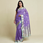 Handloom Kota Doria Saree | Purple