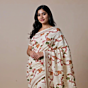 Soft Cotton Saree with Blouse Piece -White