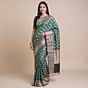 Handmade Silk Saree with Traditional Zari Work I Green