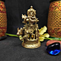 Brass Krishna With Cow Idol KBH01492