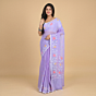 Handloom Bengal Cotton Santipuri Saree | Lilac
