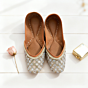 Fancy Punjabi Jutti | Beige