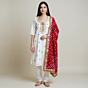 Gota Patti Suit With Red Bandhani Dupatta