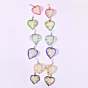 Handmade Heart-Shaped Fish Scale Earrings | Set of 6