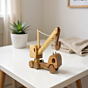 Handmade Wooden Crane Toy