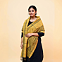 Eri-Tussar Silk Stole | Yellow Ochre