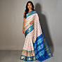 Ikkat Pure Silk Saree