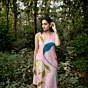 Applique Khadi Tropical Floral A line dress