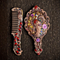 Handcrafted Comb and Mirror Set