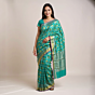 Chanderi Handloom Saree Turquoise 6.25mtr Silk