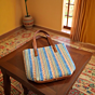 Multicolour Jute Handbag